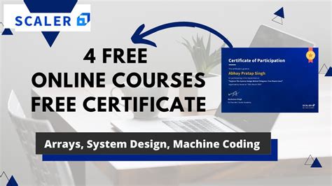 Scaler Academy Free Online Courses With Certificate Free Masterclass