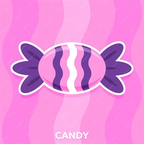premium vector cute pink  purple colour candy vector illustration