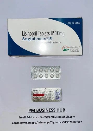 Angiotensin 10 Lisinopril Tablets At Rs 400strip Pharmaceutical