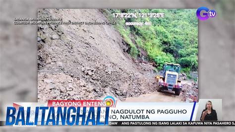 Malakas Na Ulan Nagdulot Ng Pagguho Ng Lupa Ilang Puno Natumba