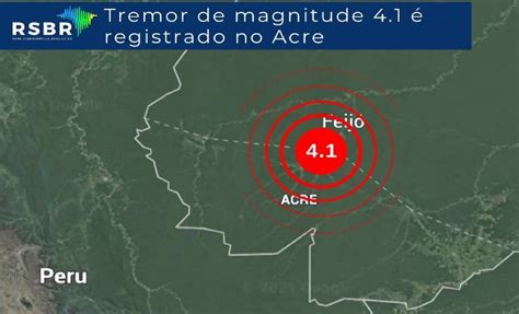 Feijó Tremor de terra da magnitude 4 1 é registrado pela RSBR no Acre