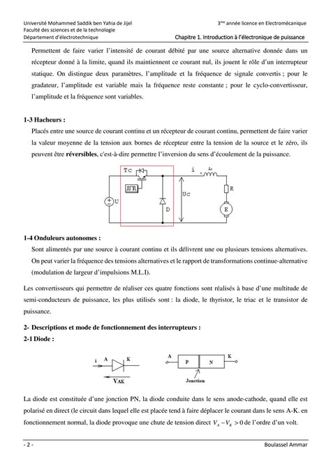 SOLUTION Chapitre 1 Introduction L Lectronique De Puissance Studypool