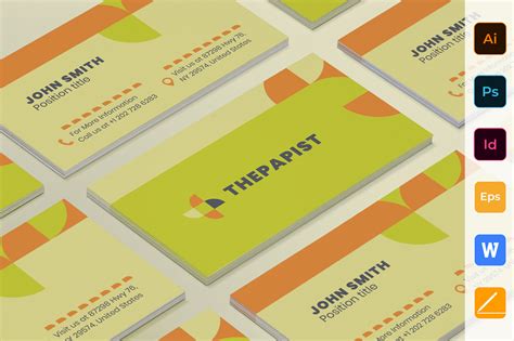 Therapist Business Card Graphic By Amber Graphics · Creative Fabrica