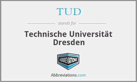 What does TUD stand for?