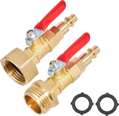 Brass Winterize Blowout Adapter 1 4 Inch Male Quick Connecting Plug And