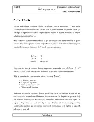 Aritmetica Puntoflotante PDF