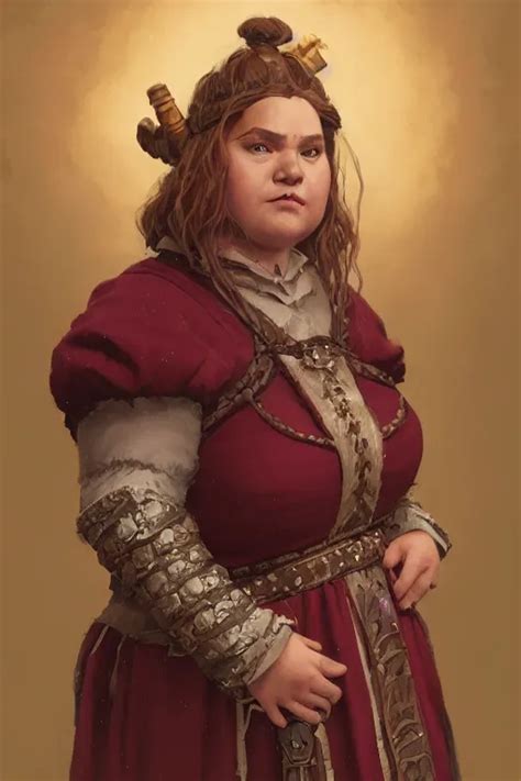 Portrait Chubby Female Dwarven Noblewoman Stable Diffusion Openart