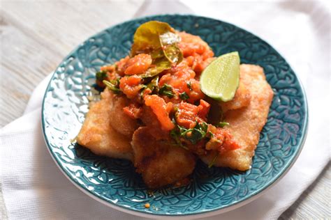 Crispy Fried Fish With Tomato Kaffir Lime Confit Recipe