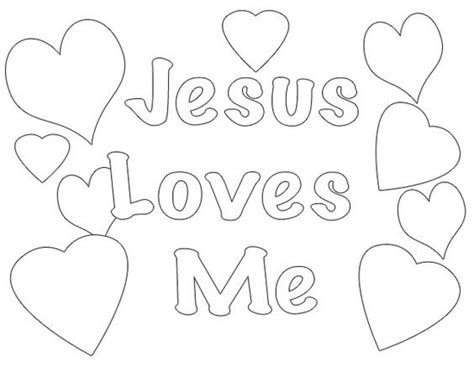 Jesus Loves Me Coloring Pages Printables Jesus Coloring Pages Sunday