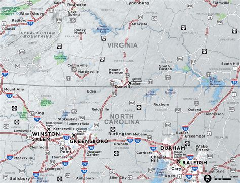 North Carolina/Virginia Custom Map | Red Paw Technologies