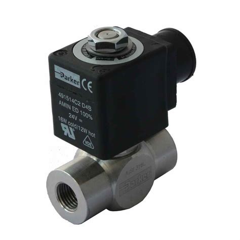 Válvula solenoide de ação direta Parker Fluid Control Division