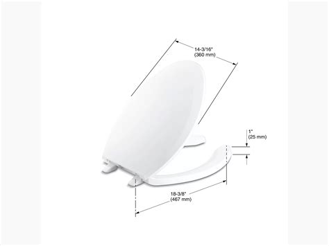 K 4650 0 Lustra™ Elongated Toilet Seat Studio Kohler®