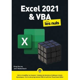 Excel 2021 VBA Pour Les Nuls Grand Format Libraire De France