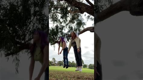 Two Girls Public Hanging Wedgie Youtube