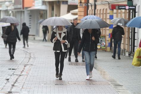 OBUCITE SE TOPLIJE Danas Hladno I Sa Padavinama Temperatura Do 10