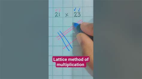 Lattice Method Of Multiplication Quick Maths ️ Shorts Maths Youtube