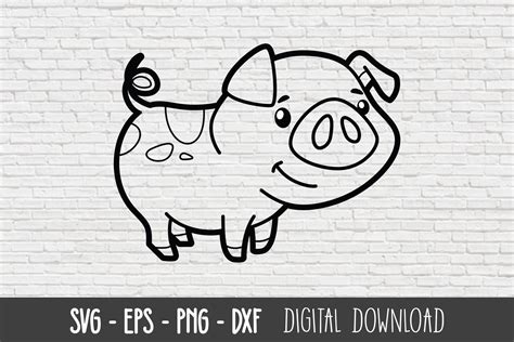 Pig Svg Filepig Cut Filecute Pig Svgpig Face Svgpig Vectorpig