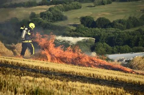 Live Updates As Firefighters Tackle Huge Field Blaze For Second Time In