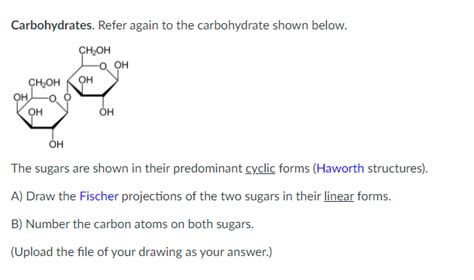 Solved Carbohydrates Refer Again To The Carbohydrate Shown Chegg