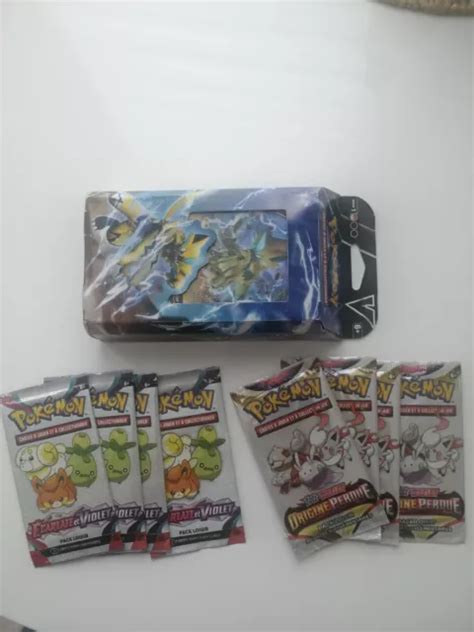 LOT DE 8 boosters Pokémon Pack Loisir 3 cartes 1 deck Zeraora V