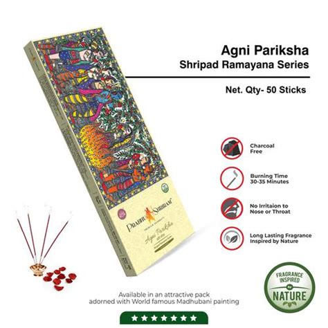 Buy Prabhu Shriram Ramayana Series Agni Pariksha Premium Incense Sticks/Agarbatti - Provides ...