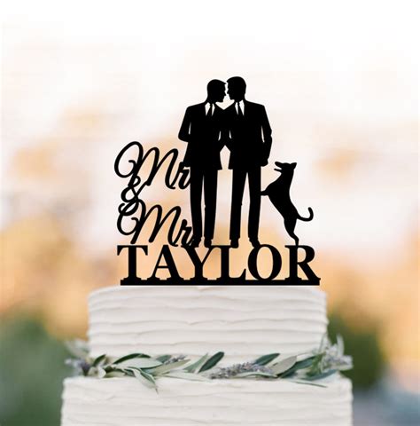 Gay Wedding Cake Topper Same Sex Gays Wedding Cake Topper Etsy