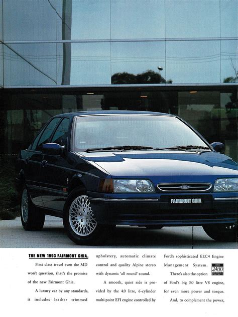 1994 Ed Ford Falcon Fairmont Ghia Sedan Page 1 Aussie Original Magazine