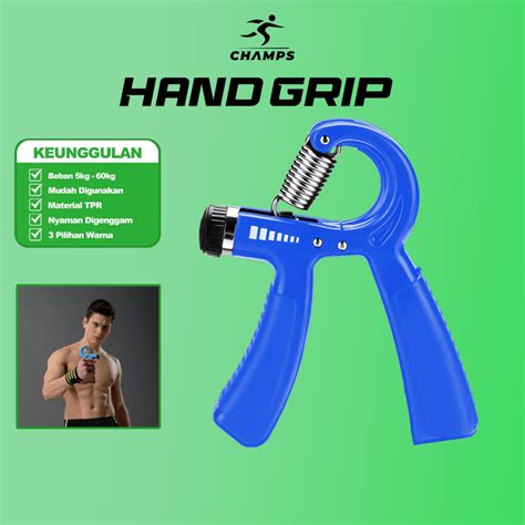 Jual Champs Olahraga Tangan Handgrip Adjustable Alat Olahraga Handgrip