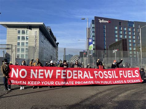 Anti Fossil Fuel Protest Meets Us Interior Secretary At Cop26