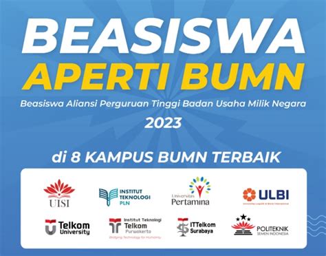 Beasiswa Aperti Bumn Untuk Kuliah D D Dan S Scholars Official