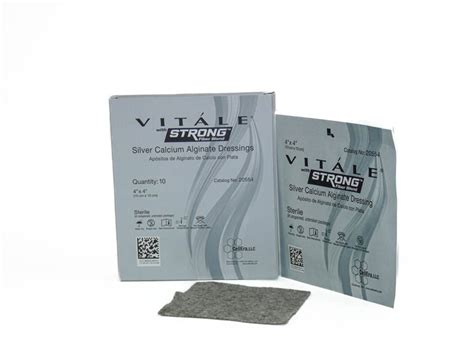 Cellera Vitale Strong Silver Calcium Alginate 4x4 Inch Dressing Box Of 10 Adw Diabetes