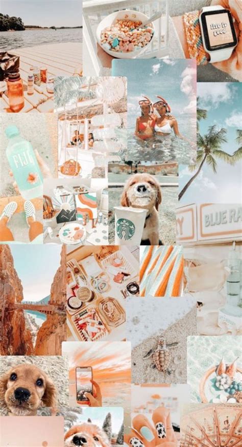 50 Summer Mood Board Wallpapers Life Is Good Peach Board 1 Fab