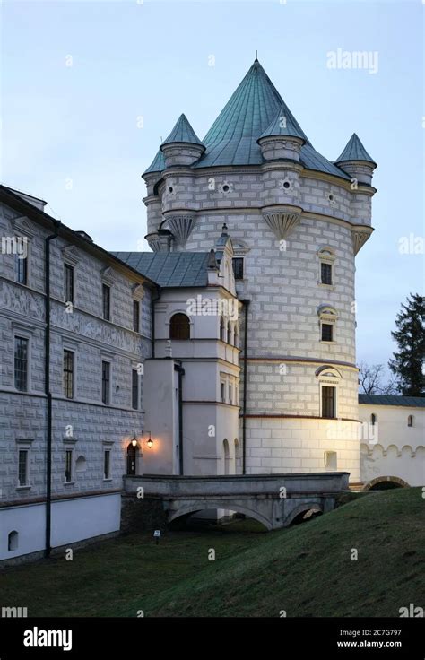 Royal Tower Of Krasiczyn Castle Zamek W Krasiczynie Near Przemysl