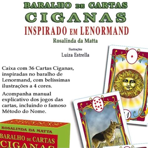 Baralho Tarot Cigano Deck Lenormand Cartas Plastificado R Em S O