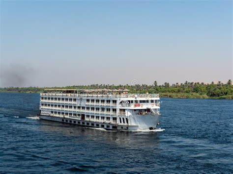 Cruise Sailing On The Great Nile River In Egypt Stock Image Image Of