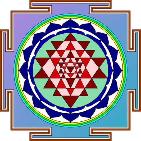 Sri Yantra Vector Image Free Svg