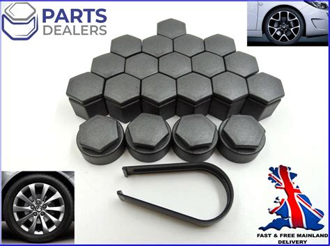 Wheel Nut Covers For Vauxhall Astra Mokka Insignia B Locking Set Dark