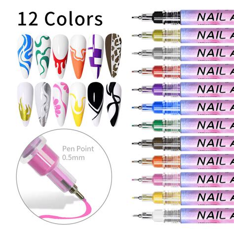 Mm Nail Art Graffiti Stift D Nagel Kunst Diy Malerei Zeichnung