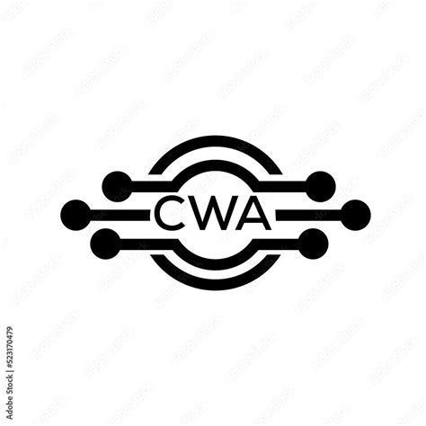 Cwa Letter Logo Cwa Best White Background Vector Image Cwa Monogram