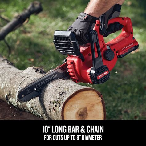 Craftsman V20 Max Ah 10 In Electric Cordless Electric Chainsaw