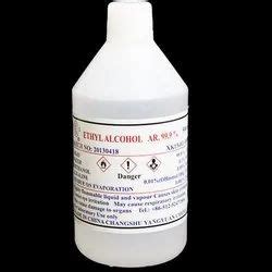 Liquid Ethyl Alcohol Grade Standard Analytical Grade Packaging Type