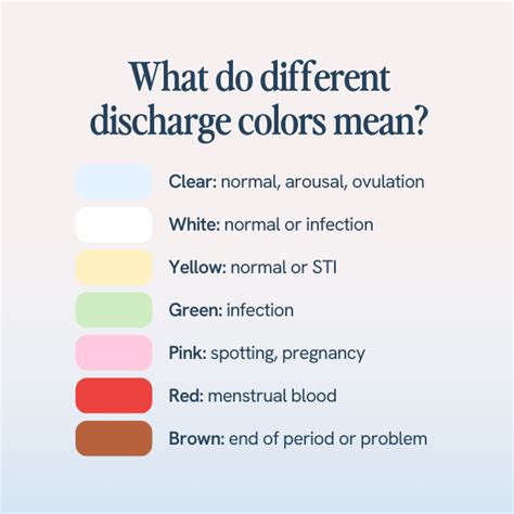 Learning Center What Do Vaginal Discharge Colors Mean A Complete