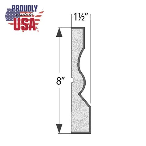 8 High X 1 12 Deep American Series Acrocore Eps Water Table Moulding