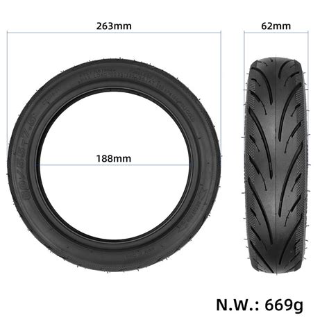 Beisidaer 10 Inch 60 55 7 5 Replace Tubeless Tyre For Ninebot S90L