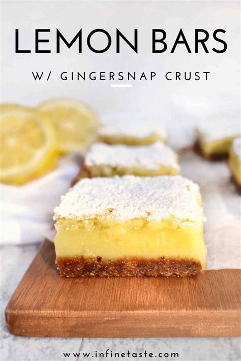 Lemon Bars W Gingersnap Crust Yemek Tarifi Yemek Tarifleri Yemek