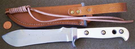 Vintage Puma White Hunter With Ivory Handles Mint Sheath