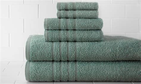 100 Egyptian Cotton 6 Piece Towel Set Groupon