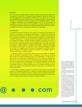 U2 Principios diseño Instruccinal entornos aprendizaje TIC pdf