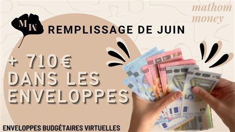 Remplissage De Juin Enveloppes Budg Taires Virtuelles