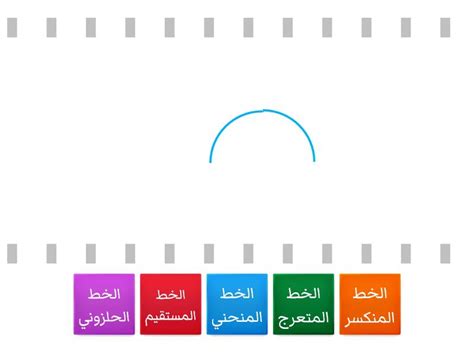 أنواع الخطوط الصف الثالث الابتدائي Find The Match